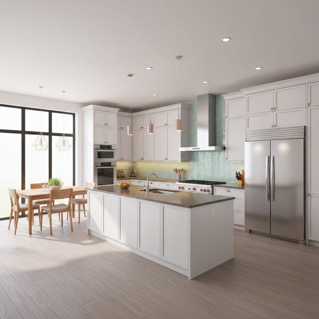 Contemporary Kitchen 3D Layout